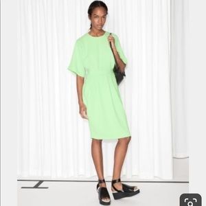 & Other Stories Green Midi Dress - Us 6